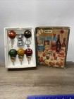Vtg 60s Frohes Geschenk Bar 6 Pcs Set Wooden Corkscrew Opener Jigger 3 Stoppers