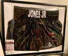 Roy Jones Jr  Mega Bundle  Signed Everlast Glove  Trunks    Framed Photo Display