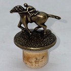 Blantons Bourbon Horse And Jockey Bottle Stopper Letter L Collectible Bronze