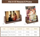 4   X 6   Format Picture Frame Desktop Wood Poster Vertical Horizontal