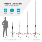 Neewer 10ft Heavy Duty Light Stand Photography Adjustable Tripod With Casters
