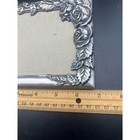 Vintage 3d Satin Silver Plate Metal Rose Photo Album Mini Wedding Floral