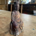 Beautiful Carved Antique Chinese Boxwood  Lohan Ancestor  Carving Free Shipping 