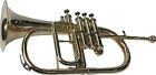 Brass Finish 4 Valve Bb f Flugel Horn Free Hard Case Flugelhorn Brs Music Horn