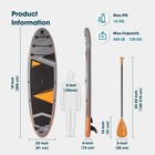 Inflatable Stand Up Paddle Boards Extra Wide Paddleboard With Paddle orange