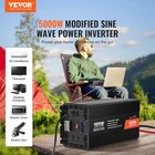 Vevor Modified Sine Wave Inverter 5000w dc 12v To Ac 120v Power Inverter W 6 Ac