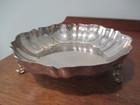 Wm A  Rogers Silver Plate 3 Footed Scallop Design 8 5   Serving Dish Bowl