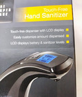 Sharper Image Touch-free Hand Sanitizer Dispenser Battery Powered Lcd Black New