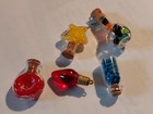 Miniature Decor Small Colored Bottles Circular  Star  Etc 1  To 1 5    Xmas Bulb