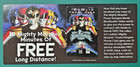 Lot Of  3  Vintage Phone Cards  1995 Mighty Morphin Power Rangers - The Movie