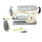Vintage 1950s-60s Lada T132 Sewing Machine Complete W  Case   Extras Read