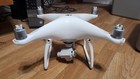 Dji Phantom 4 4k Camera Drone - White W  Case And 4 Extra Batteries Flies Great