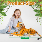 27 Inch Large Tiger Stuffed Animal Tiger Plush Giant Tiger Toy  Suitable For