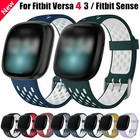 Silicone Sport For Fitbit Versa 4 versa 3 fitbit Sense Watch Strap Soft Band