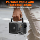 Solar-powered Portable Radio  Am fm sw Radio With Loud Speaker Built-in