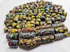 Antique Venetian Millefiori Glass Trade Beads 165pc Bulk Assortment 12mm-4cm