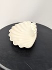 Rare Dorothy Okumoto Porcelain Hawaii  Scallop Shell Plumeria Trinket Dish