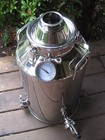 13 Gallon Stainless Steel  Moonshine Whiskey Still Boiler Kettle 3  Lid