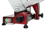 Kws Premium Commercial 320w Electric Meat Slicer 10  Red With Teflon Blade 