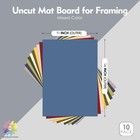 10 Pack 11x14 Uncut Mat Boards White Core 4-ply Bevel Cut Diy Picture Framing