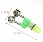 10pcs Led Fishing Bite Indicator Double Bell Alarm