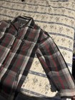Aeropostale Men s Plaid Heavyweight Sherpa Lined Shirt Jacket Gray black red L
