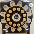 Thomas 1956 Corded Payphone Wall Telephone Rotary Dial buttons Classic Edition
