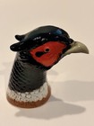 Pheasant Head Red Black White Brown Metal Bird Bottle Opener Mint Nos Vintage