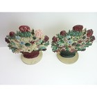 Vintage Cast Iron Door Stop Flowers In Vase Garden Gift Cottagecore 80s