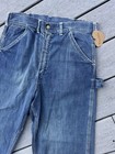Vintage 50s Carpenter Jeans Zip Up Denim Steer Buster 32    Waist