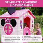 Minnie Mouse Plastic Indoor outdoor Pretend Playhouse Toy Girl Snap-in Assembly