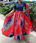 Long Maxi Skirt With Scarf Cotton One Size Dashiki Skirt Maxi Skirt Wholesale