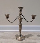 Vintage Pair Frank M Whiting Weighted Sterling Silver 3 Light Candelabras 12 