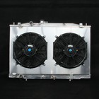 Radiator   Fan Shroud Fit Acura Tl 2004 2005 2006 3 2l V6 2row Aluminum Mt 2773