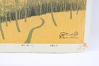 Original Shiro Kasamatsu 1959 Woodblock Shadow Of The Mountain 16 x11 25  Oban