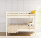 Cama Litera Twin Y Twin Para Ni  os Twin Over Twin Convertible Bunk Bed Off White