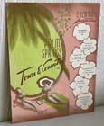 Vintage Town   Country Menu Tiki Polynesian Palm Springs Restaurant