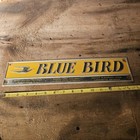 Vintage Blue Bird School Bus Emblem Sign Badge - All Original