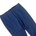 Jason Wu Blue Ponte Knit Pintuck Pants Size 12 P Pull On Ankle Preppy Office