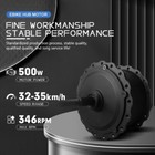 36v 48v 500w 20 24 26er Snow Fat Tire Ebike Rear Rotate Hub Motor Conversion Kit