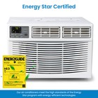 8000btu Window Air Conditioner With Up To350sq  Ft  Cooling Area And 3fan Speeds