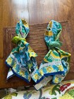 Pottery Barn Indian Block Print Napkins And Ceramic Napkin Rings - Set Of 11
