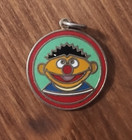 1980s Vintage Sesame Street Ernie big Bird Necklace Pendants  lot Of 4 