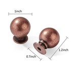 6 Pack 1 Inch Vintage Ball Antique Copper Cabinet Knobs Kitchen Cabinet Hardw   
