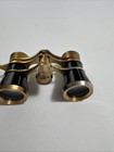 Opera Glasses Binoculars Black Handled Gold Tone Adjustable Dial 