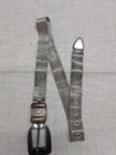 Vintage 1980s Statement Belt Chainmail Metal Mesh 26-28 Silver Glam Gold Buckle