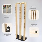 Cbb Cricket Spring Return Stumps Wickets Metal Base Multi Surface Placement