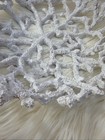 Centerpiece Bowl Coral Reef Metal White   Gold Nautical Design Large Home Decor