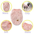 Pet Dog Warm Coat Fleece Jacket Jumper Sweater Winter Clothes Puppy Vest Outfit 
