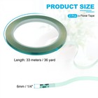 2pcs Floral Tapes 1 4  X 36 Yard Pet Waterproof Florist Wrap Tape  Clear Green